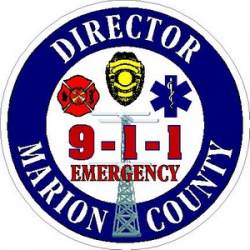 Director Marion County Dispatch Alabama - Vinyl Sticker
