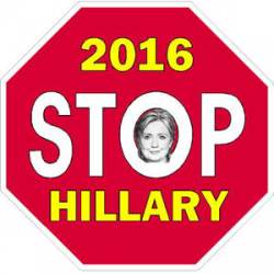 STOP Hillary In 2016 - Vinyl Sticker