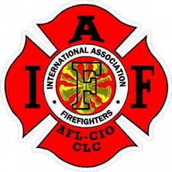 Chief Bugles IAFF International Association Firefighters - Vinyl Sticker