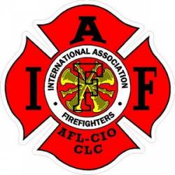 Deputy Chief Bugles IAFF International Association Firefighters - Vinyl Sticker