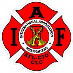 Captain Bugles IAFF International Association Firefighters - Vinyl Sticker