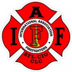 Lieutenant IAFF International Association Firefighters - Vinyl Sticker