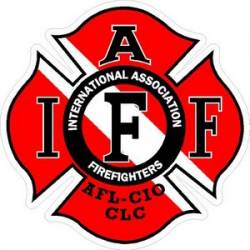 Diver IAFF International Association Firefighters - Vinyl Sticker