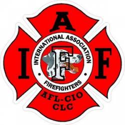 Dalmatian IAFF International Association Firefighters - Vinyl Sticker