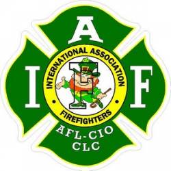 Leprechaun IAFF International Association Firefighters - Vinyl Sticker