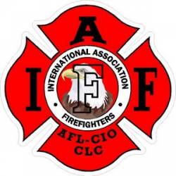 Bald Eagle IAFF International Association Firefighters - Vinyl Sticker
