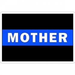 Thin Blue Line Mother White - Vinyl Sticker