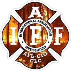 Wildfire IAFF International Association Firefighters - Vinyl Sticker