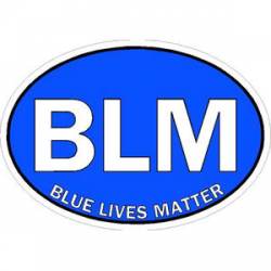 Blue Lives Matter BLM White - Vinyl Sticker