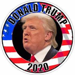 Donald Trump Patriotic President 2020 - Vinyl Sticker