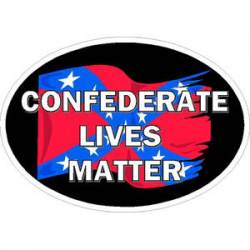 Confederate Lives Matter - Oval Sticker