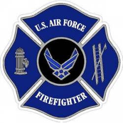 United States Air Force Firefighter Wings - Vinyl Sticker