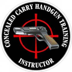 Concealed Carry Handgun Training Instructor - Vinyl Sticker