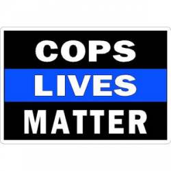 Thin Blue Line Cops Lives Matter - Vinyl Sticker