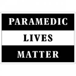 Thin White Line Paramedic Lives Matter - Vinyl Sticker