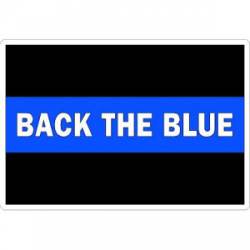 Back The Blue Thin Blue Line - Rectangle Sticker