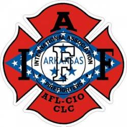 Arkansas IAFF International Association Firefighters - Vinyl Sticker