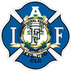 Connecticut IAFF International Association Firefighters - Vinyl Sticker