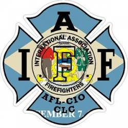 Delaware IAFF International Association Firefighters - Vinyl Sticker