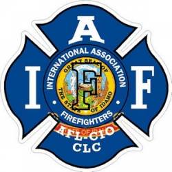 Idaho IAFF International Association Firefighters - Vinyl Sticker