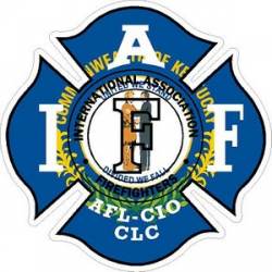 Kentucky IAFF International Association Firefighters - Vinyl Sticker