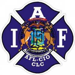 Michigan IAFF International Association Firefighters - Vinyl Sticker