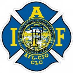Nebraska IAFF International Association Firefighters - Vinyl Sticker
