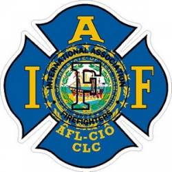 New Hampshire IAFF International Association Firefighters - Vinyl Sticker