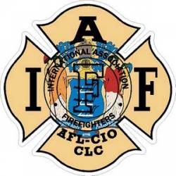 New Jersey IAFF International Association Firefighters - Vinyl Sticker