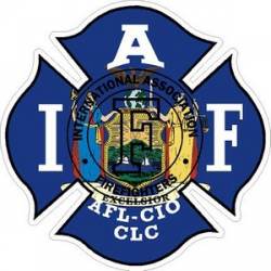 New York IAFF International Association Firefighters - Vinyl Sticker