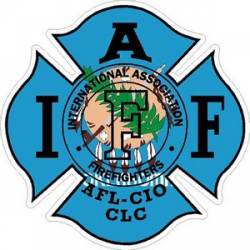 Oklahoma IAFF International Association Firefighters - Vinyl Sticker