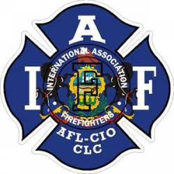 Pennsylvania IAFF International Association Firefighters - Vinyl Sticker