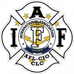 Rhode Island IAFF International Association Firefighters - Vinyl Sticker