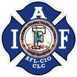 Virginia IAFF International Association Firefighters - Vinyl Sticker