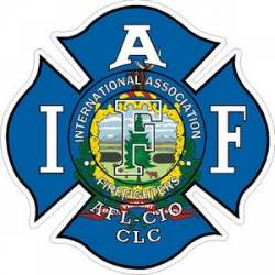 Vermont IAFF International Association Firefighters - Vinyl Sticker