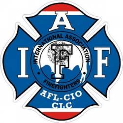 Wyoming IAFF International Association Firefighters - Vinyl Sticker