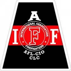 Thin Red Line IAFF International Association Firefighters Helmet Tet - Vinyl Sticker