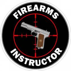 Firearms Instructor With Sight - Sticker