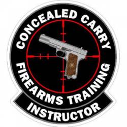 Concealed Carry Firearms Tranning Instructor With Sight - Sticker