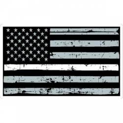 Thin White Line EMS Distressed American Flag - Sticker
