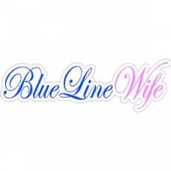 BlueLineWife Script - Sticker