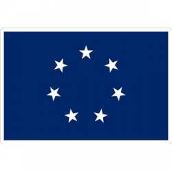 Confederate Flag Navy Jack - Sticker