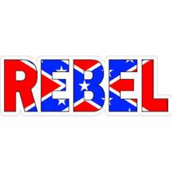 Confederate Rebel Flag Script - Sticker