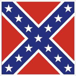 Confederate Rebel Battle Flag  - Sticker