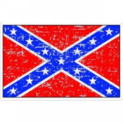 Confederate Rebel Flag Distressed - Sticker