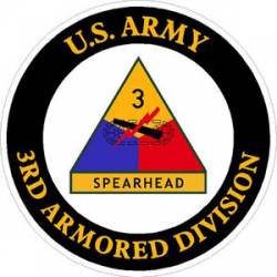 U.S. Army 3rd Armored Division - Sticker