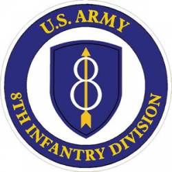 U.S. Army 8th Infantry Divison - Sticker