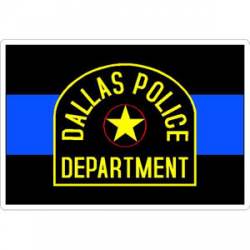 Thin Blue Line Dallas Police Department - Sticker