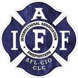Purple Rock IAFF International Association Firefighters - Sticker