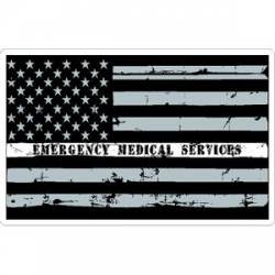 Thin White Line Emergency Medical Services American Flag - Sticker